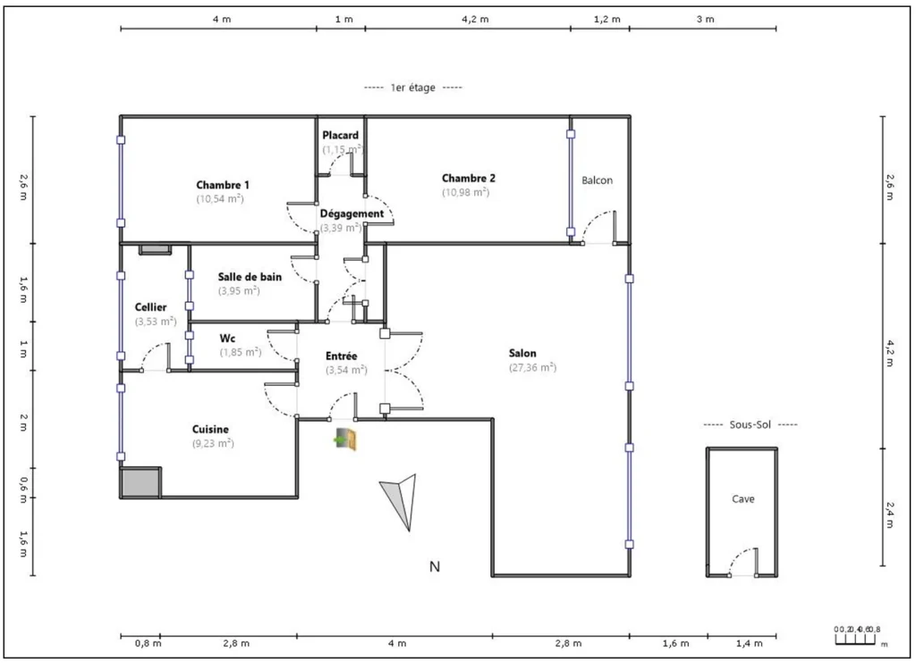 mesure loi boutin carrez plan